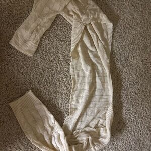 SHEIN Cream Knit Cardigan